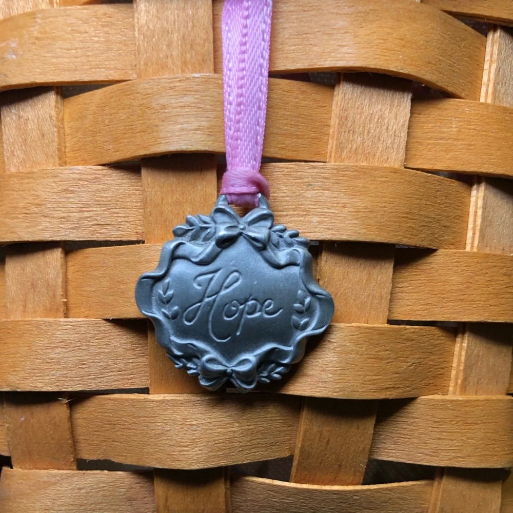 LONGABERGER 2001 HORIZON OF HOPE BASKET FOR THE AMERICAN CANCER SOCIETY